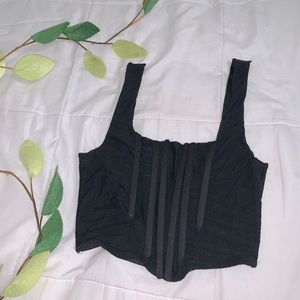 Crop top - black corset